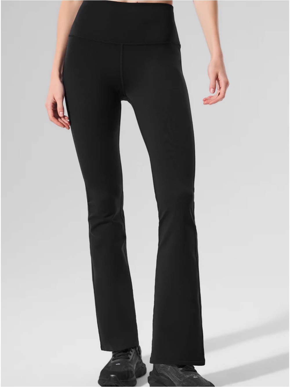 ALO High-Waist Black Flare Leggings - Women's Pants